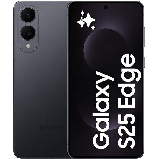 Samsung Galaxy S25 Edge 5G 256GB - Titanium Jetblack *AU STOCK*, 6.7', Quad HD+, 12GB/256GB, 200MP/12MP, Single+ eSIM, 3900mAh, 2 Years Warranty