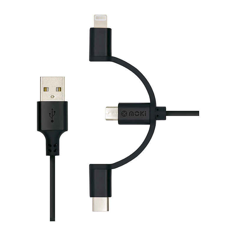 Moki International Moki 3 in 1 Charge Cable