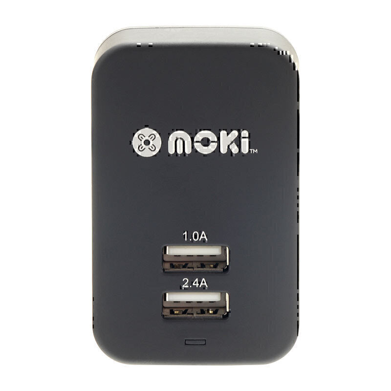 Moki 双 USB 壁式充电器 黑色