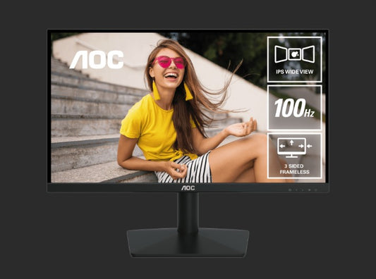 AOC 23.8' IPS. 1920 Ã— 1080 FHD, 100Hz, 8ms GtG (bw), HDMI 1.4 x1,VGA x1, Adaptive Sync.IPS Monitor  Replace 24B20JH2