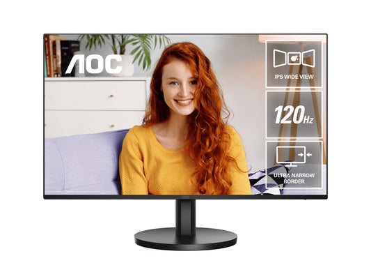 AOC 23.8' 1920 × 1080 FHD. 120Hz. 1ms. 4ms. Anti-Blue Light, USB-C (DP Alt, 65W) × 1, HDMI 1.4 ×1.2Wx2 Speakers. IPS Monitor 2025 New