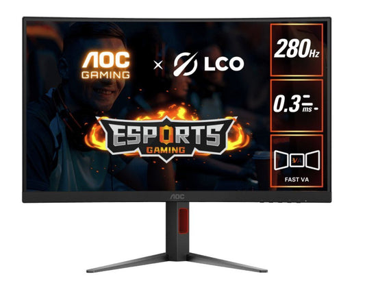 AOC 27' Curved 0.3ms 280Hz,1920 Ã— 1080 (FHD) , Adaptive Sync, HDR10, HDMI 2.0 Ã— 1,DisplayPort 1.4 Ã— 1, Height Adjust,  Gaming Monitors