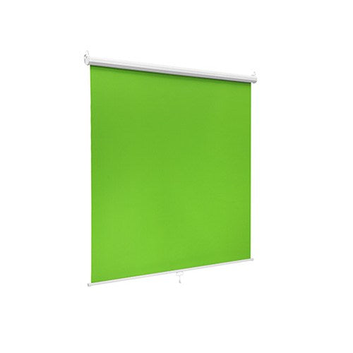 Brateck 92'' Wall-Mounted Green Screen Backdrop Viewing Size(WxH):150Ã—180cm, Wrinkle-Resistant Green Screen, Interval Auto-Lock Mechanism (LS)