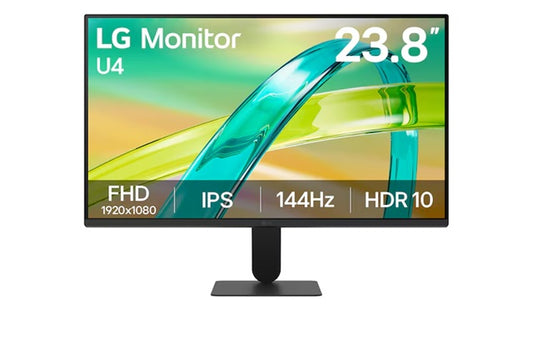 LG 24' IPS Full HD 144Hz Monitor, 1920x1080, 1ms MBR, HDR10, AMD FreeSync, sRGB