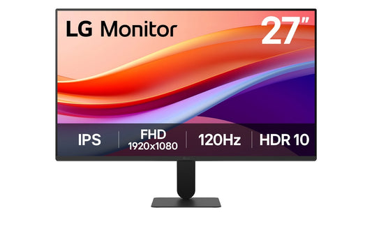 27' FHD, IPS, 120Hz, 1ms MBR, HDR10, sRGB 99%, 4-side bezel-less, Tilt -5°~20°, HDMI, Headphone Out, DAS, Black Stabiliser, 250nits, 1500:1.