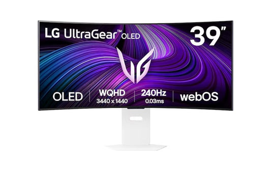 LG 39' UltraGear OLED 240Hz WQHD Curved Smart Gaming Monitor, 3440×1440