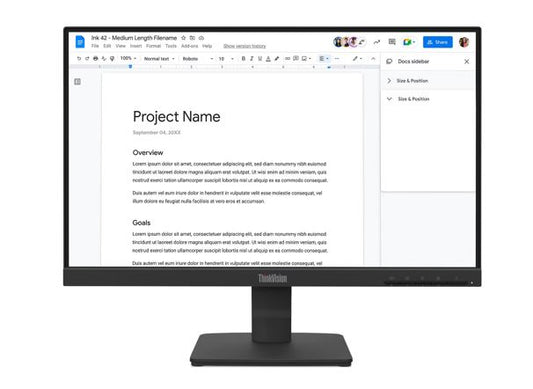 LENOVO ThinkVision S22-4E 21.5' FHD IPS Monitor 1920x1080 100Hz 16:9 4ms