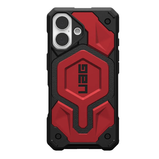 UAG Monarch Pro MagSafe Apple iPhone 16 (6.1') Rugged Case - Crimson (114458119494), 25ft. Drop Protection(7.6M) Impact Resistant ,10 Years Warranty