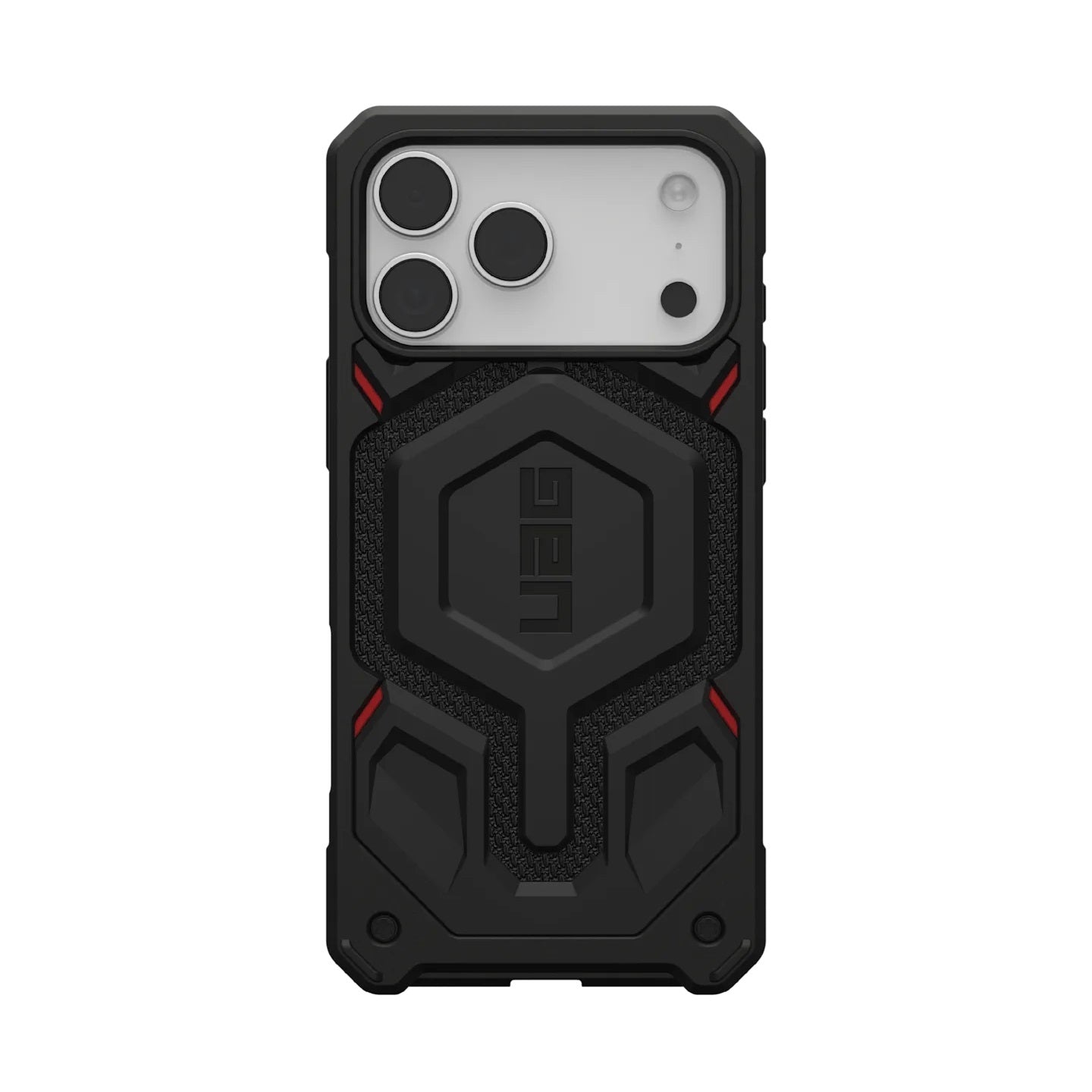 UAG Monarch Pro MagSafe Kevlar Apple iPhone 17 Pro (6.3') Rugged Case - Kevlar Black (114513113940), 25ft. Drop Protection (7.6M), 10 Years Warranty