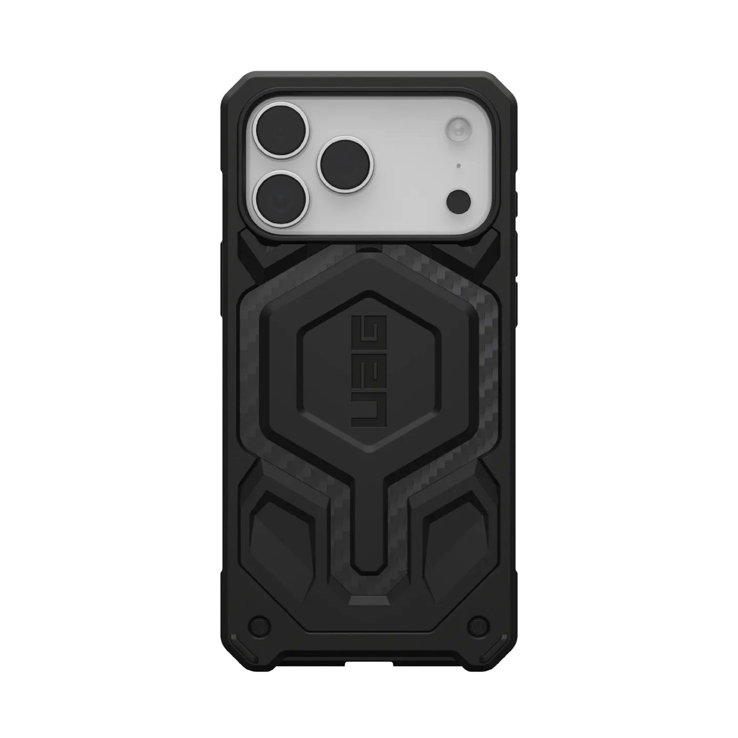 UAG Monarch Pro MagSafe Apple iPhone 17 Pro (6.3') Rugged Case - Carbon Fiber (114513114242), 25ft. Drop Protection (7.6M), 10 Years Warranty