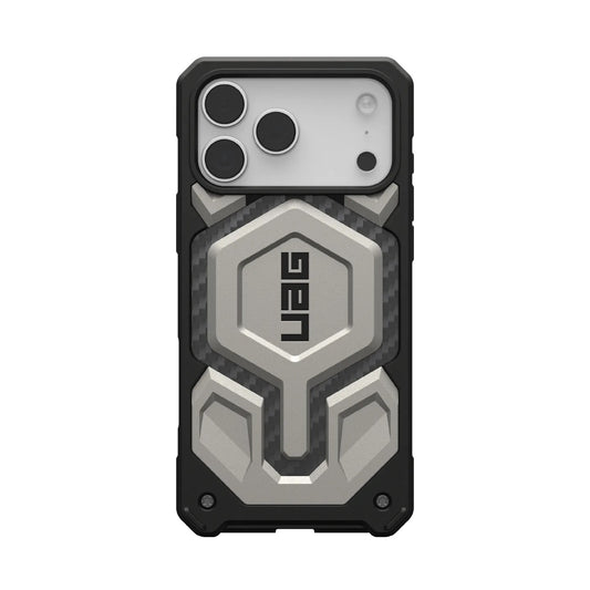 UAG Monarch Pro MagSafe Apple iPhone 17 Pro Max (6.9') Rugged Case -Titanium (114514113636), 25ft. Drop Protection (7.6M), 10 Years Warranty