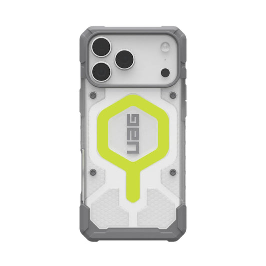 UAG Pathfinder Clear MagSafe Apple iPhone 17 Pro (6.3') Rugged Case - Active Neon (114551118181), 18ft Drop Protection (5.5M), 10 Years Warranty