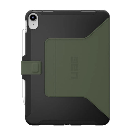 UAG Scout Apple iPad (11.0') 11th Gen (A16) / iPad 10th Gen (10.9') Folio Rugged Case (Black/Olive) - DROP+ Military Standard, 1 Year Warranty