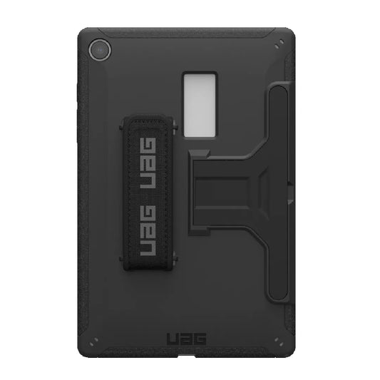 UAG Scout Samsung Galaxy Tab A9+ (11') with Kickstand & Handstrap Rugged Case - Black (224450114040), DROP+ Military Standard, 10 Years Warranty