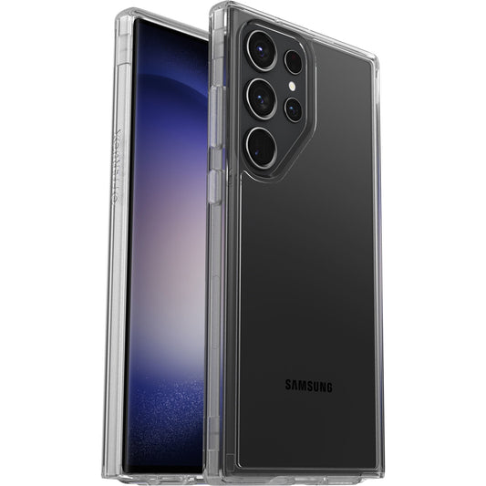 OtterBox Symmetry Clear Samsung Galaxy S23 Ultra 5G (6.8') Case Clear - (77-91234), DROP+ 3X Military Standard,Raised Edges, 7 Years Warranty