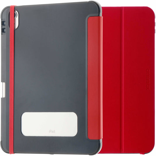OtterBox React Folio Apple iPad (11.0') 11th Gen (A16) / iPad 10th Gen (10.9') Case Red - (77-92190), DROP+ Military Standard, 7 Years Warranty