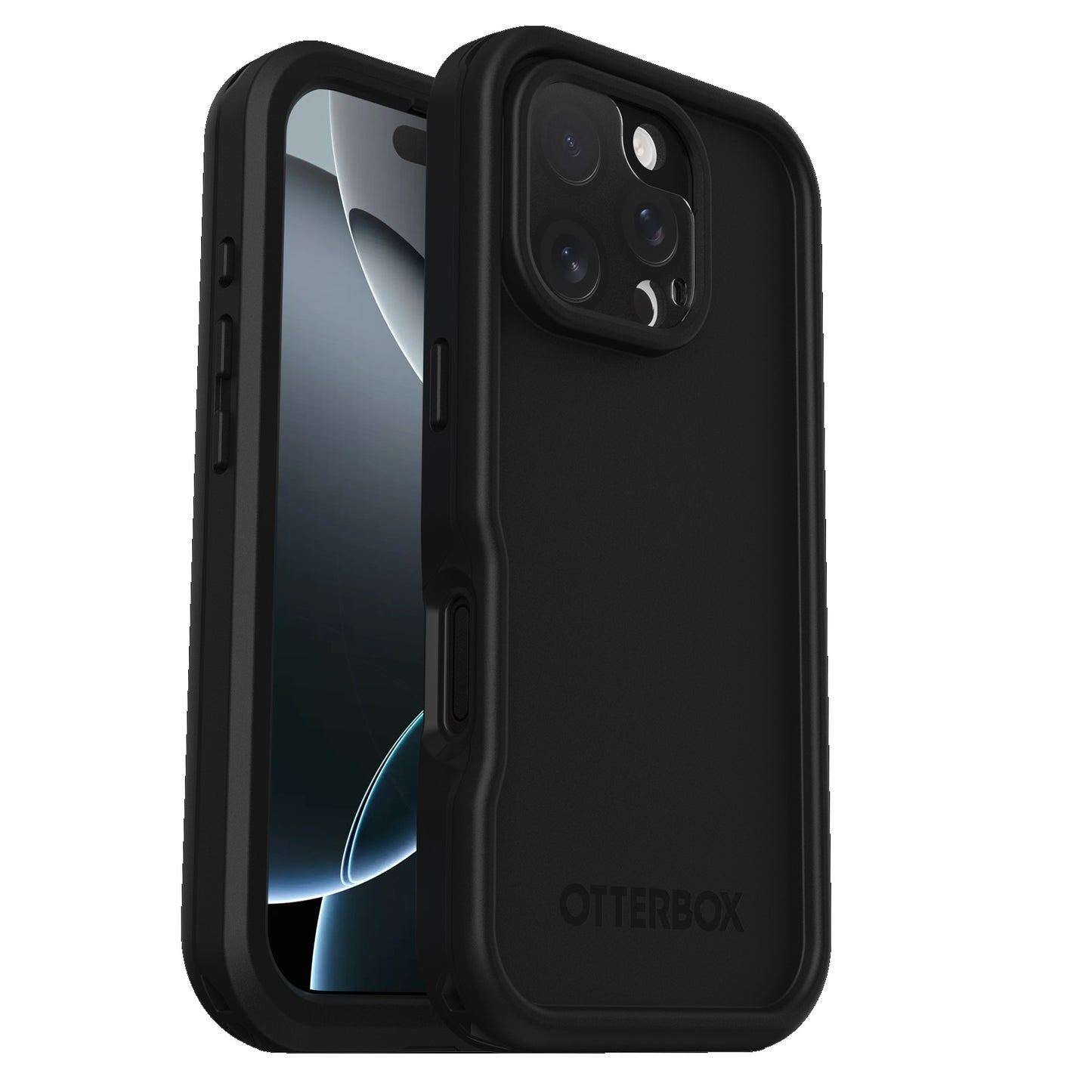 OtterBox FRE MagSafe Apple iPhone 16 Pro Max (6.9') Case Black - (77-96158), DROP+ 5X Military Standard, Built-In Screen Protector, 7 Years Warranty