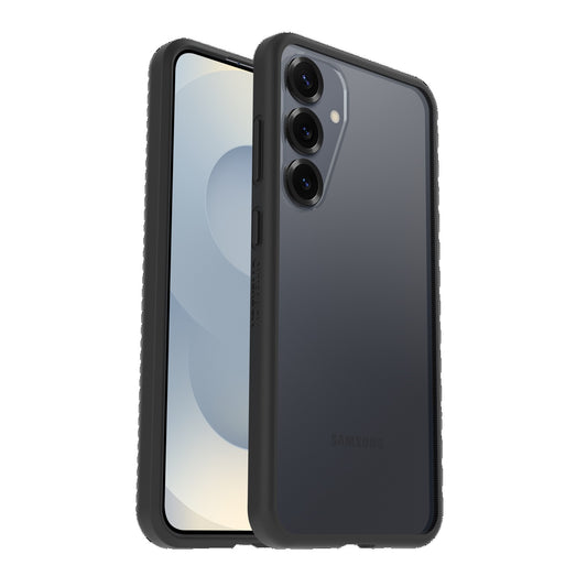 OtterBox React Samsung Galaxy S25 5G (6.2') Case Black Crystal (Clear/Black) - (77-97382),DROP+ Military Standard,Hard Case,Soft Grip,7 Years Warranty