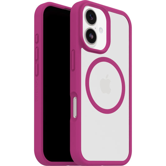 OtterBox React MagSafe Apple iPhone 17 (6.3') Case Rose Crystal (Pink/Clear) - (77-98594), DROP+ Military Standard, Raised Edges, 7 Years Warranty