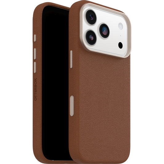 OtterBox Symmetry Cactus Leather MagSafe Apple iPhone 17 Pro Max (6.9') Desert Saddle (Brown) - (77-99065),DROP+ 3X Military Standard,7 Years Warranty