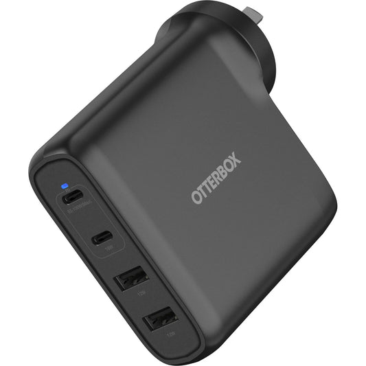 OtterBox 100W Four Port USB-C (Type I) PD Fast GaN Wall Charger - Black