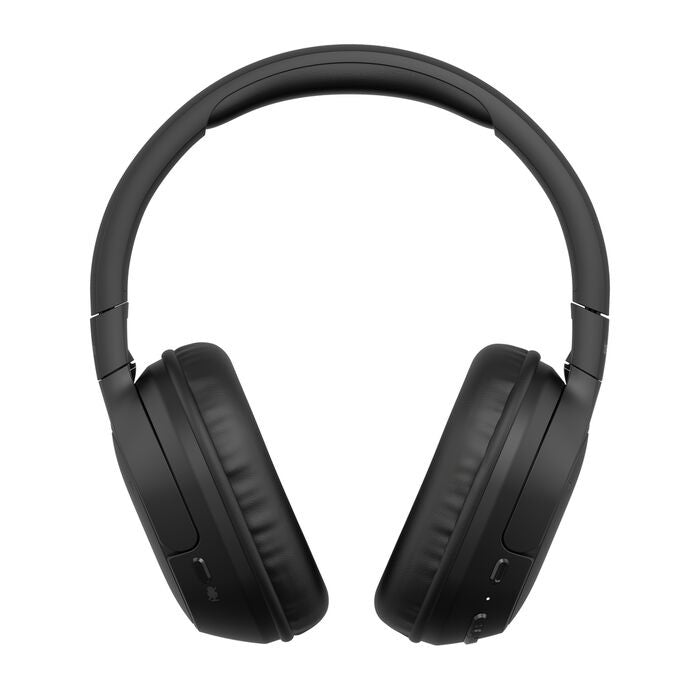 Belkin SoundForm Surround Wireless Over-The-Ear Headphones + USB-C Cable (1.2M) + Audio Cable (3.5mm) (1.2M) - Black (AUD009FQBK), 2 Years Warranty