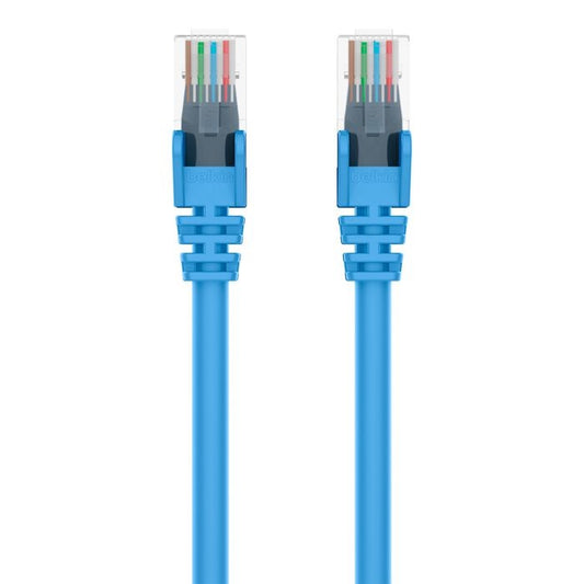 Belkin Cat6 Network Cables (3M) - Blue (A3L980bt03MBLUS), Gold Plated Connector, Snagless Prevents Breaking & Cracking, 2 Years Warranty