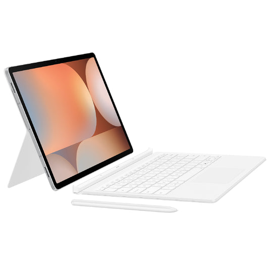 Samsung Galaxy Tab S10+ / Tab S9+ / Tab S9 FE+ Book Cover Keyboard - White(EF-DX825UWEGWW),Magnetic, Effortless Comes In 150°,AI Key,6 Months Warranty