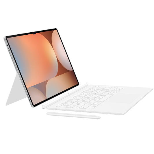 Samsung Galaxy Tab S10 Ultra / Tab S9 Ultra Book Cover Keyboard - White(EF-DX925UWEGWW), Magnetic, Effortless Comes In 150°, AI Key, 6 Months Warranty