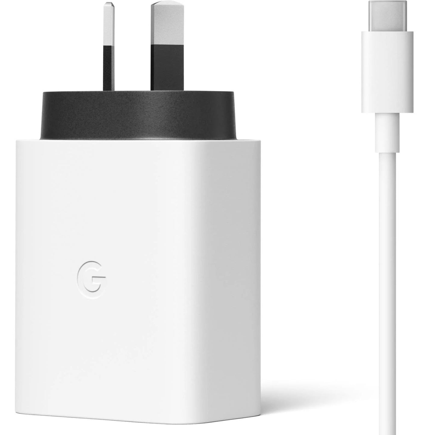 Google 30W USB-C Power Charger + Type-C Cable - White (GA02274-AU), 1x USB-C Port (30W), USB-C Cable, 1 Year Warranty