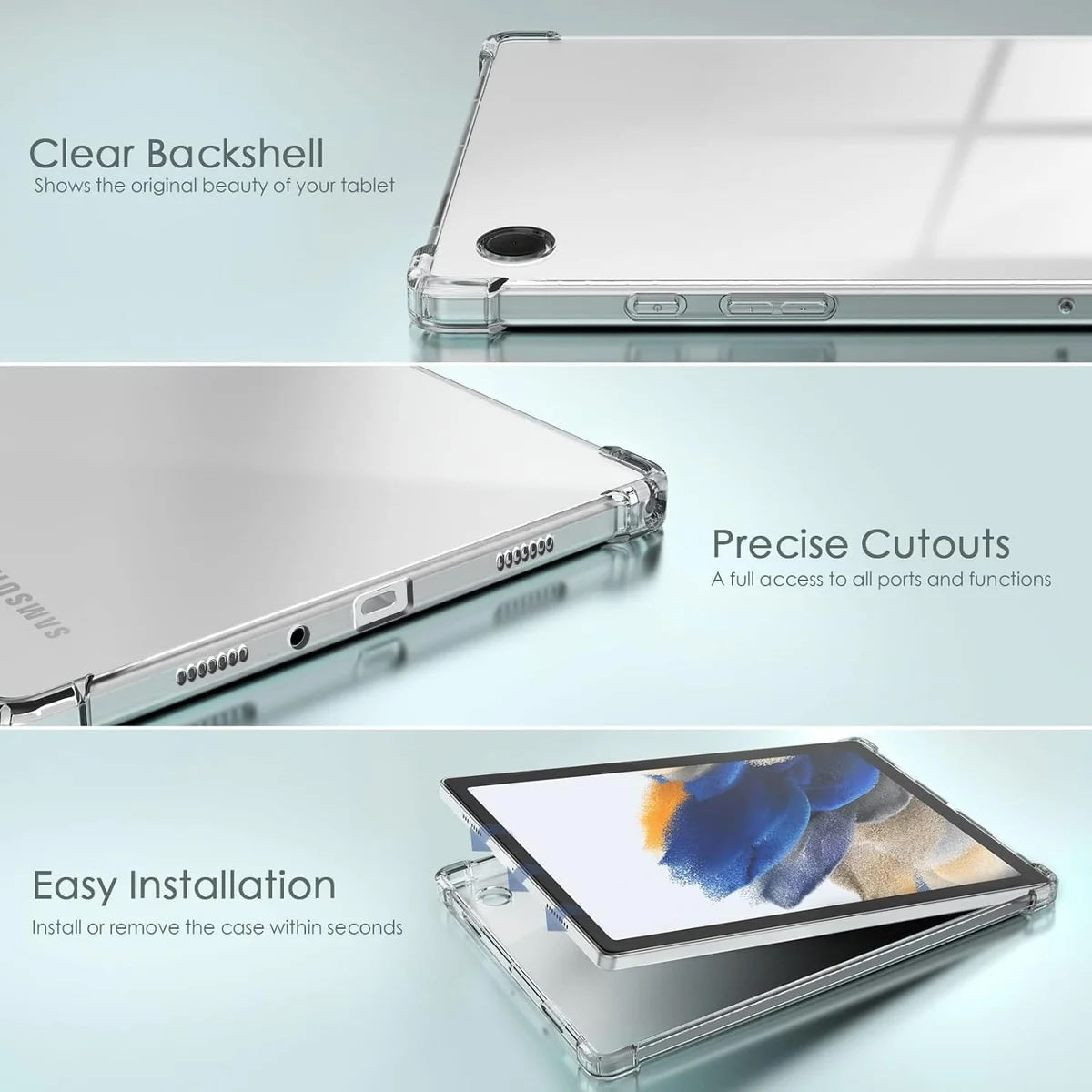 USP Samsung Galaxy Tab A11+ / Tab A9+ (11') Case Clear - Slim Design