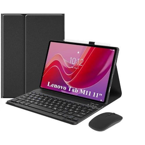 USP Lenovo Tab M11 (11') Keyboard + Case Black, Magnetic, PU Leather Covering