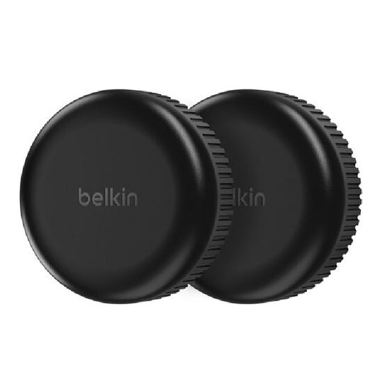 Belkin Waterproof Secure Holder with Adhesive for AirTag (Pack of 2) - Black (MSC017btBK), IPXB Waterproof, Screw Lock Design, 2 Years Warranty