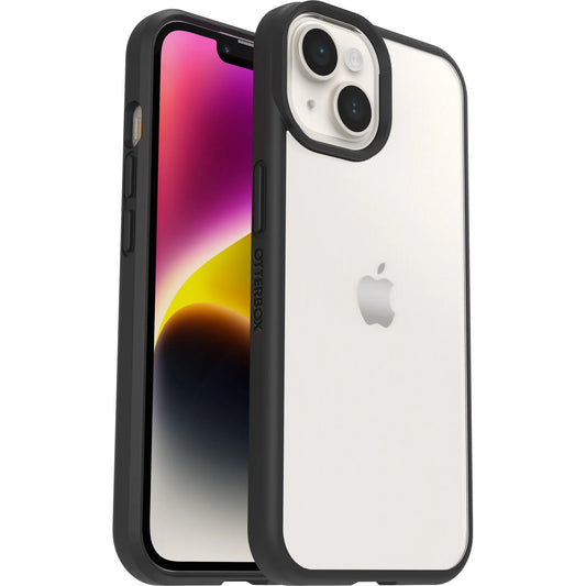 OtterBox React Apple iPhone 16e / iPhone 14 Case Black Crystal (Clear/Black) - (77-88882), DROP+ Military Standard, Hard Case,7 Years Warranty