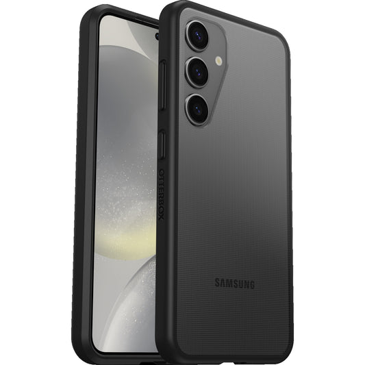 OtterBox React Samsung Galaxy S24 5G (6.2') Case Clear/Black - (77-94657),DROP+ Military Standard, Wireless Charging Compatible, 7 Years Warranty