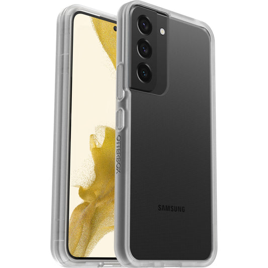 OtterBox React Samsung Galaxy S22 5G (6.1') Case Clear - (77-86606), Raised Screen Bumpers Help Protect Touchscreen, 7 Years Warranty