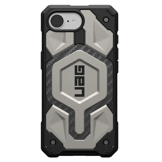 UAG Monarch Pro MagSafe iPhone 16E (6.1') Rugged Case-Titanium (114497113636), 25ft. Drop Protection, Drop+ 5X MilitaryTest Standard,10 Years Warranty