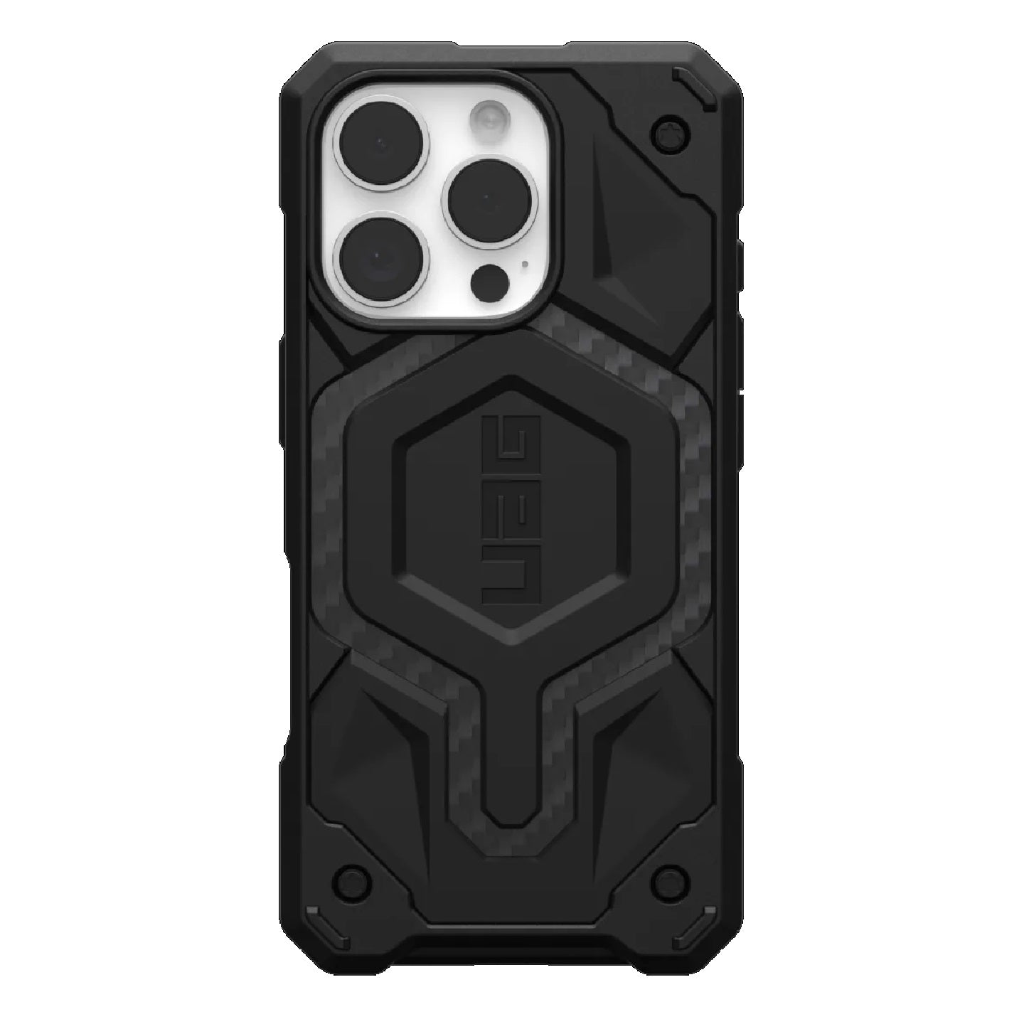 UAG Monarch Pro MagSafe Apple iPhone 16 Pro (6.3') Rugged Case - Carbon Fiber (114456114242), 25ft. Drop Protection (7.6M), 10 Years Warranty