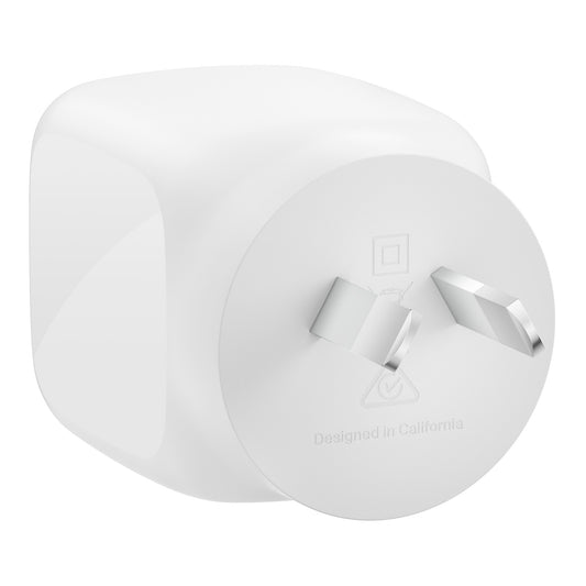 Belkin BoostCharge Pro 67W Dual USB-C GaN Wall Charger - White (WCH020AUWH), Compact Laptop Charger, Travel-Ready, CEW $2500, 2 Years Warranty