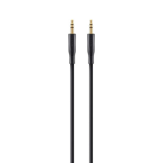 Belkin 3.5mm Gold-Plated AUX Cable (2M) - Black (F3Y117bt2M),Simple Plug-and-Play Connectivity,Play Music From Portable Media devices,2 Years Warranty