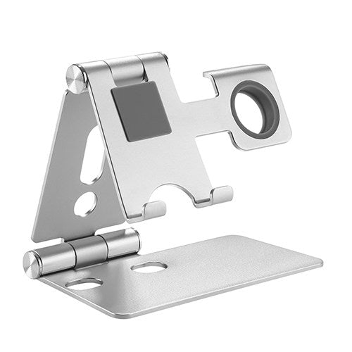 Brateck 2 in 1 Foldable Cell Phone and Smartwatch Stand (â‰¤6.5''),Apple Watch Series 5/4/3/2/1,Apple Watch Studio/HermÃ¨s/Edition (LS)