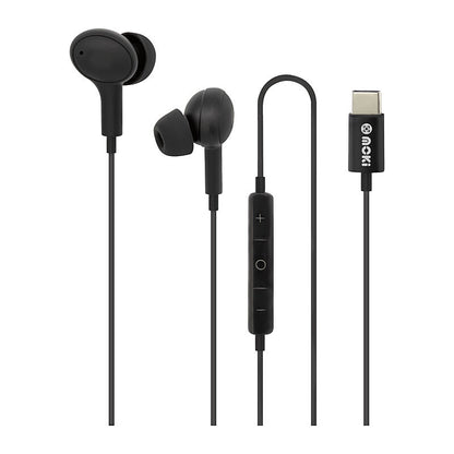 Moki International Moki USB-C Connect Earphone BK