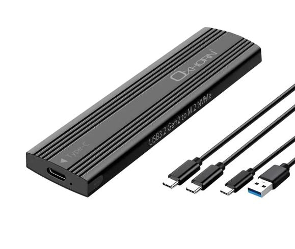Just You PC Oxhorn USB C 3.2 Gen 2 M.2 NVMe NGFF Enclosure 10 Gbps B+M Key M.2