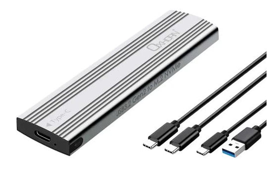 Just You PC Oxhorn USB C 3.2 Gen 2 M.2 NVMe NGFF Enclosure 10 Gbps B+M Key M.2