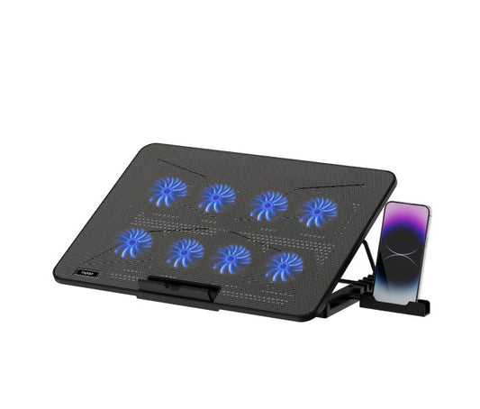 Rapoo Laptop Cooling Pad CF300, 8 High-Efficiency Cooling Fans , 7 Adjustable