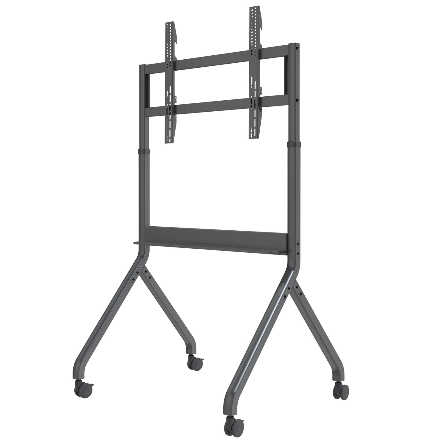 NORTH BAYOU HEAVY DUTY ELECTRIC HEIGHT ADJUST TV TROLLEY 60 - 100 90KG