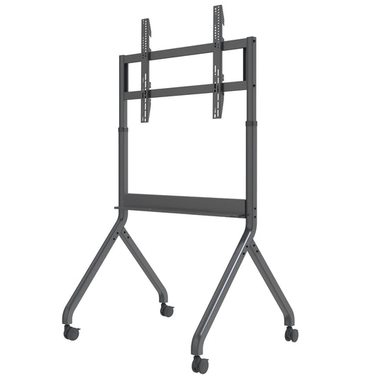 NORTH BAYOU HEAVY DUTY ELECTRIC HEIGHT ADJUST TV TROLLEY 60 - 100 90KG