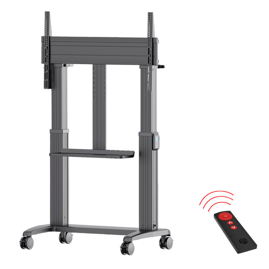 North Bayou T70SH Motorized Heavy Duty Trolley With Shelf For 65 TO 100 Upto