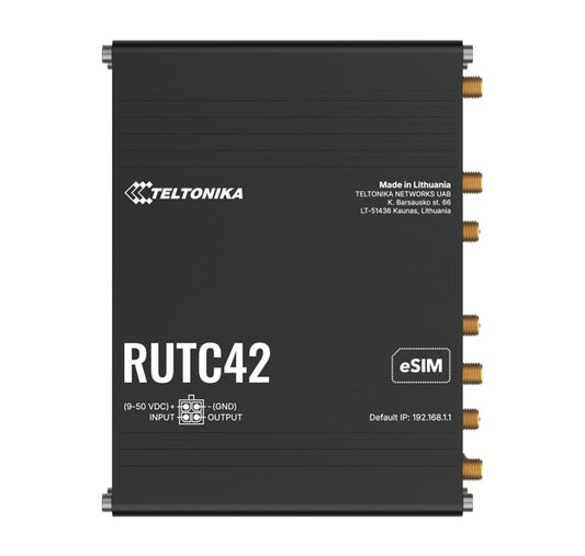 Teltonika RUTC42 DUAL MODEM EDGE ROUTER, LTE Cat 4 with dual modem, failover