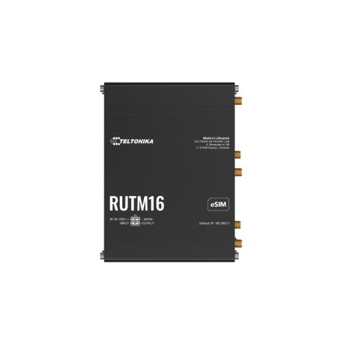 Teltonika RUTM16 CAT 6 LTE ROUTER, Global Operation with Telit Cat 6 Modem